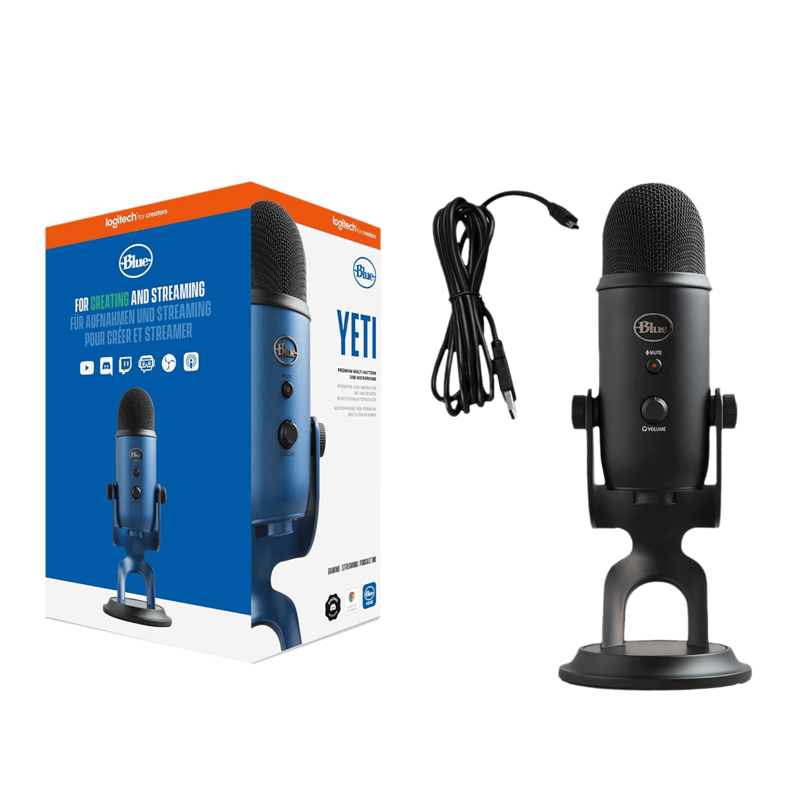 Buy logitech Yeti USB Wired Microphone with HD Audio (Black